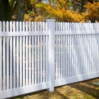 White Vinyl Fence Posts, 5 x 5 X 7 ft.