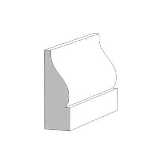 Millwork Design by Oxford (M99) 5/8 in. x 1-13/16 in. x 16 ft. Panel Mould, Primed Finger-Jointed Pine