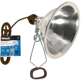 CCI 0151 Clamp Light, Incandescent Lamp, 150 W, 6 ft L Cord