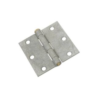National Hardware N208-835 Broad Hinge, 50 lb Weight Capacity, Galvanized Cold Rolled Steel