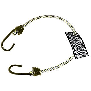 KEEPER 06019 Bungee Cord, Hook End, 18 in L, Rubber