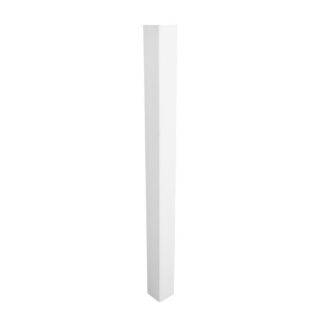 5 x 5 x 9 ft. White Vinyl Blank Post