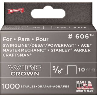 Arrow 600 Series 60630 Flat, 3/8 in L Leg