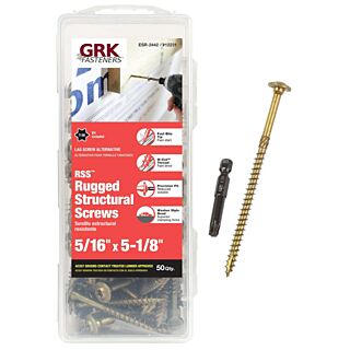 GRK 5/16 in. x 5-1/8 in. RSS™ Rugged Structural Screw Pro-Pack, 50 Count