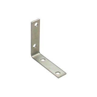 National Hardware V115 Series N113-456 Corner Brace, 0.11 in, Steel, Zinc