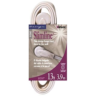 CCI 2232 Extension Cord, 16 AWG, White Jacket, 13 ft L
