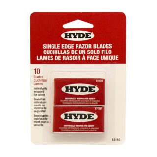 Hyde .009 mm Single Edge Razor Blade, 10 Pack