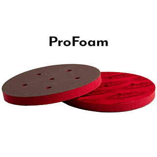 SurfPrep 5 in. ProFoam 1/2 in. Squishy, Hook & Loop 6-Hole Abrasive Disc, Medium Grit, 10-Pack