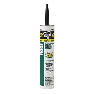 DAP Roof Sealant, Black, Paste, 10 oz.