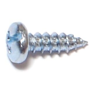 MIDWEST #7 x  ½ in. Zinc Plated Steel Combo Phillips Pan Head Sheet Metal Screws, 150 Count