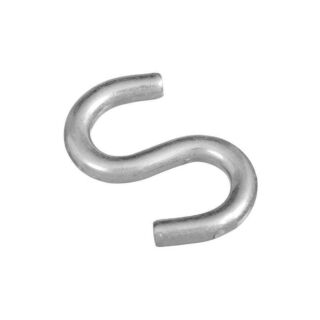National Hardware N121-665 S-Hook, 125 lb Working Load Limit, Steel, Zinc
