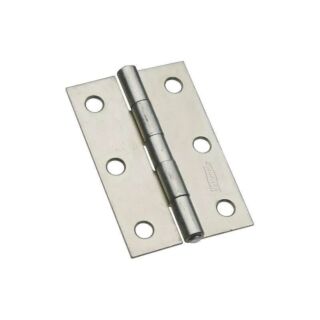 National Hardware N146-373 Narrow Hinge, 28 lb Weight Capacity, Steel, Zinc