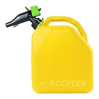 Scepter FR1D501 Diesel Container, 5 gal, HDPE, Yellow