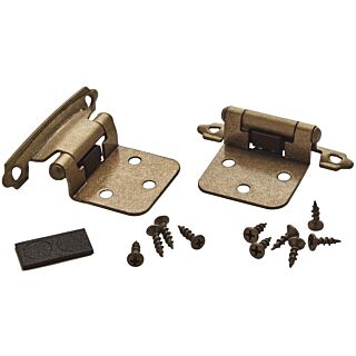 Amerock BP3429BB/BPR3429B Cabinet Hinge, Burnished Brass