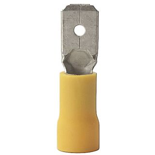 GB 20-145M Disconnect Terminal, 600 V, 12 to 10 AWG, Vinyl Insulation, Yellow