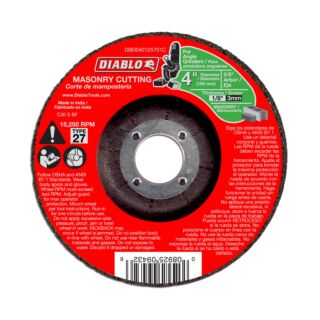 Diablo 4 Masonry Cut Off Disc - Type 27