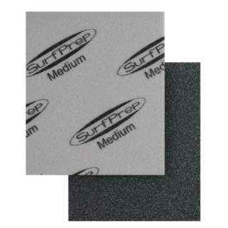 SurfPrep Rad Pads Pro, Single-Sided Hand Sanding Pad, Grey, Medium Grit, 8-Pack