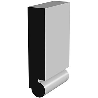 Millwork Design by Oxford AB844FJ, 11/16 in. x 3-1/2 in. Crown Extender, Primed Finger-Jointed Pine Moulding, 16 ft.
