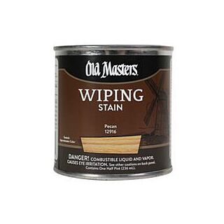 Old Masters, Wiping Stain, Pecan, 1/2 Pint