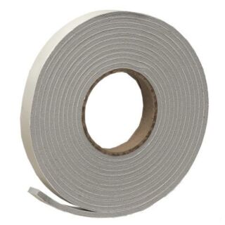 Frost King  Foam Tape, 3/8 in Wide x 3/16 in. Thick x 17 ft. Long, Vinyl, Gray