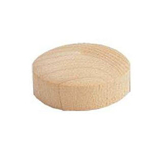 Waddell Wooden Screw Hole Plug, Round Head 1/2 in. Birchwood, 25 Count