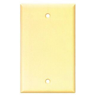 Eaton Cooper Wiring 2129 Series 2129V-BOX Wallplate, 1-Gang, Thermoset, Ivory