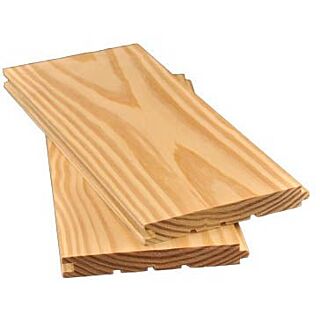 1 x 10 - C & Better Yellow Pine Flooring, T&G