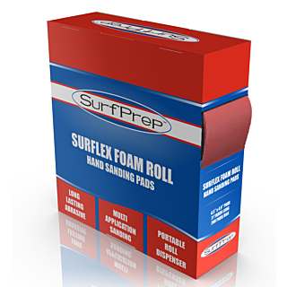 SurfPrep SurFlex Foam Roll Hand Pads, Red, 240 Grit, 200-Pack