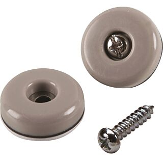Shepherd Hardware 9452 Furniture Pad with Screw, 75 lb Weight Capacity, PTFE, Tan