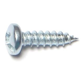 MIDWEST #8 x  ⅝ in. Zinc Plated Steel Combo Phillips Pan Head Sheet Metal Screws, 120 Count