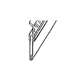 Randall Heavy Duty Vinyl & Aluminum Door Sweep, 3 ft. - Mill