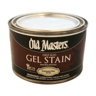 Old Masters, Oil-Based Gel Stain, Crimson Fire, Pint