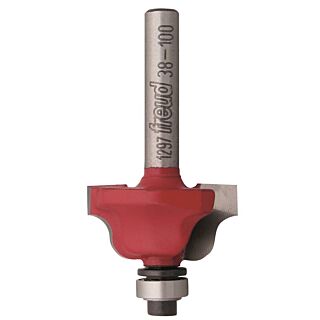 Freud 38-100 Router Bit, 1/4 in Dia Shank, 4-Cutter, Carbide