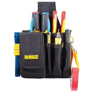 CLC DG5101 Technicians Pouch, 5-Pocket, Ballistic Poly Fabric, Black/Yellow
