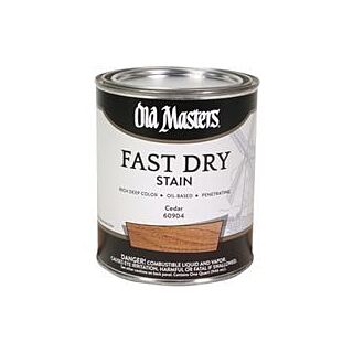 Old Masters, Fast Dry Interior Stain, Cedar, Quart