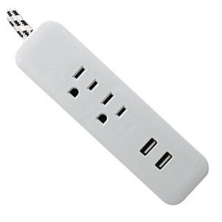 Powerzone Extension Cord, Platinum/White Jacket, 6 ft