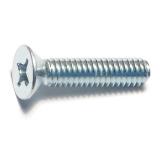 MIDWEST #8-32 x ¾ in. Zinc Plated Steel Coarse Thread Phillips Flat Head Machine Screws, 140 Count