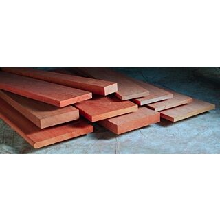 Blue Star 5/4 x 6 Dark Red Meranti Grooved Decking