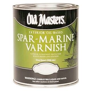Old Masters, Exterior Spar-Marine Varnish, Gloss, Quart