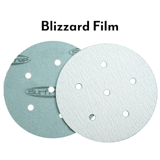 SurfPrep 5 in. Blizzard 6-Hole Hook & Loop Film Abrasive Disc, 80 Grit, 100-Pack