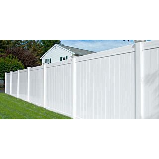 5 x 5 x 9 ft. White Vinyl Line Post