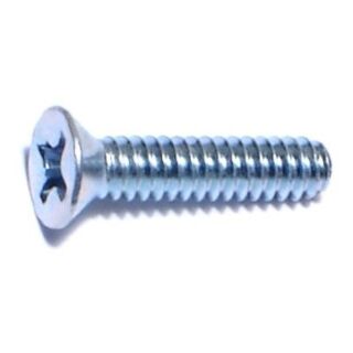 MIDWEST #6-32 x ⅝ in. Zinc Plated Steel Coarse Thread Phillips Flat Head Machine Screws, 165 Count