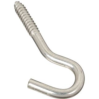 National Hardware 2156BC Series N220-889 Screw Hook, 2 in L Thread, Steel, Zinc