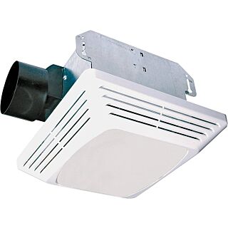 Air King ASLC50 Exhaust Fan, 50 cfm, CFL, Fluorescent Lamp, 1.6 A, White