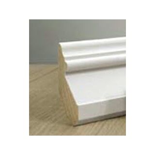 WindsorONE WOWC002  1-1/8 in. x 3 in. Wainscot Cap Moulding, 16 ft. Primed FJ Radiata Pine