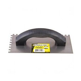 G-Force 70109 ¼ in. Square Notched Trowel 9 in. x 4 in. Plastic Handle