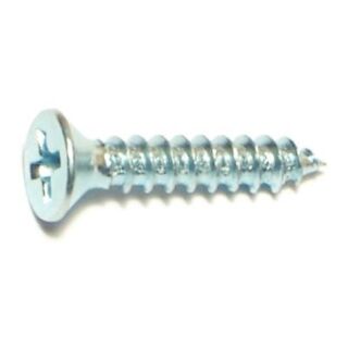 MIDWEST #6 x ¾ in. Zinc Plated Steel Phillips Flat Head Sheet Metal Screws, 120 Count