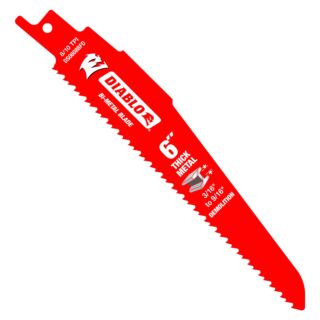 Diablo 6 in. Bi-Metal Recipocating Blade for Thick Metal/Demolition (1/8 in. to 1/2 in.), Single