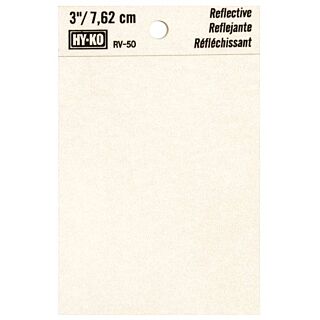 HY-KO RV-50/BLNK Reflective Sign, Character Blank, 3 in H Character, Black Character