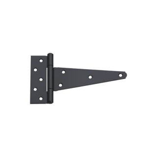 National Hardware N129-213 Heavy Duty T-Hinge, Steel, Black, 8 in. - 2 Pack